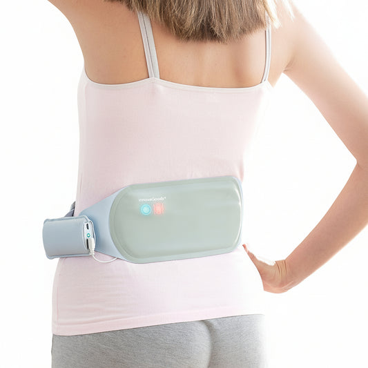 Flexora rechargeable wireless massage and heat belt on the lower back