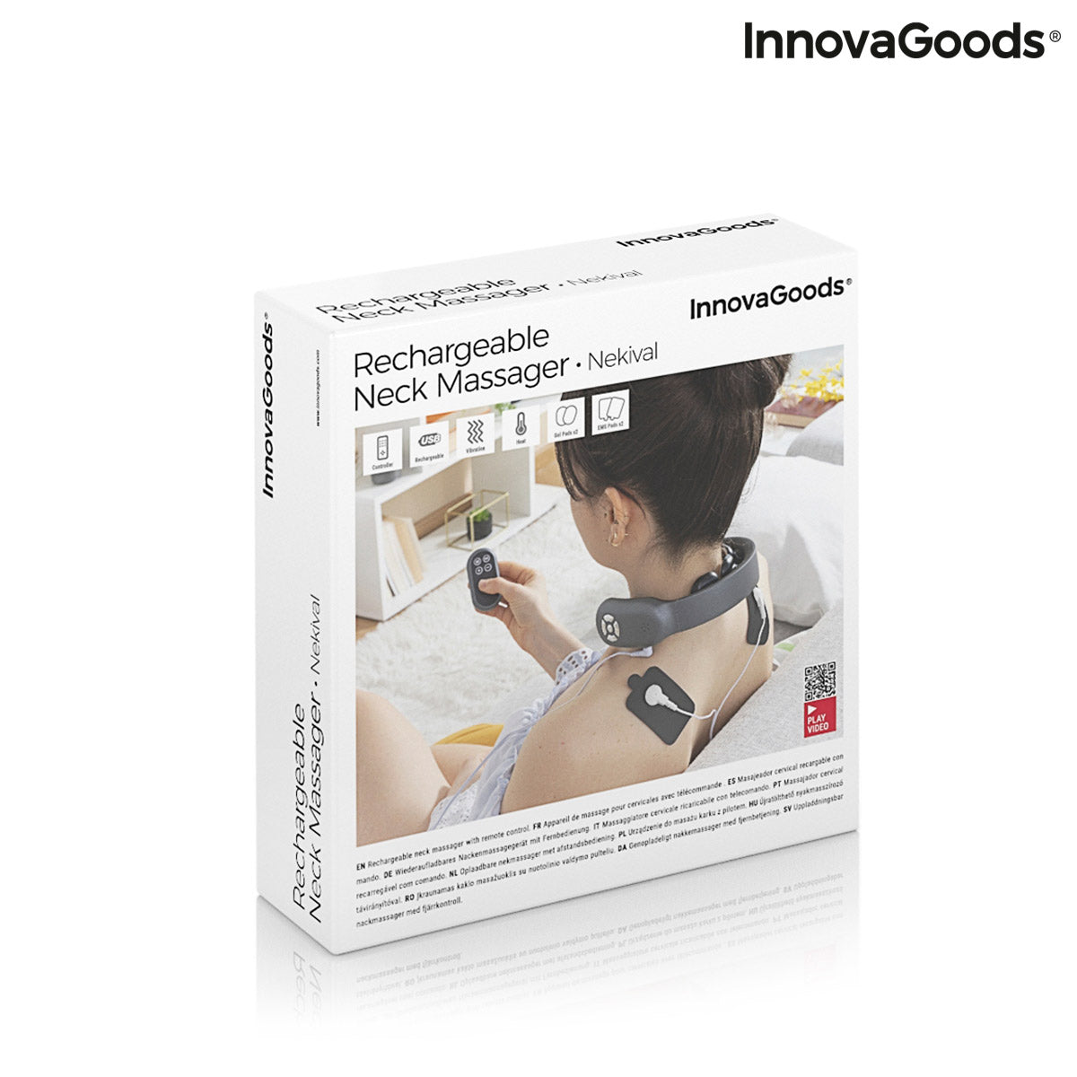 Rechargeable Neck Massager with Remote Control Nekival InnovaGoods