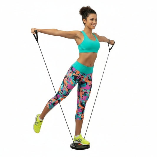 Flexora Cardio Twister Disc with Resistance Bands & Exercise Guide