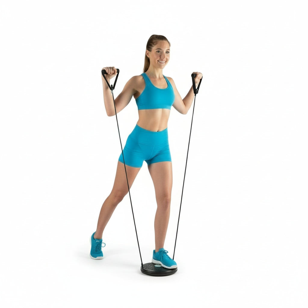Flexora Cardio Twister Disc with Resistance Bands & Exercise Guide