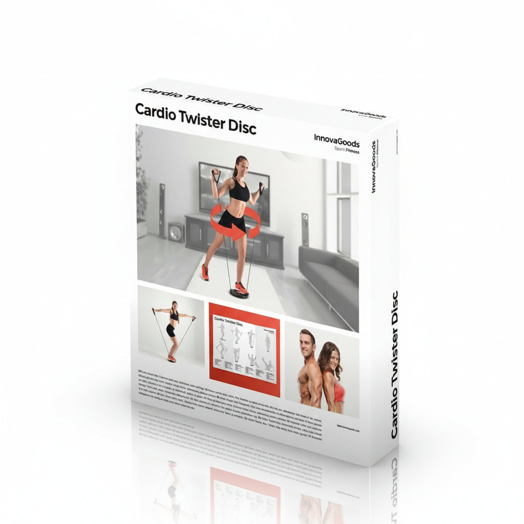 Flexora Cardio Twister Disc with Resistance Bands & Exercise Guide